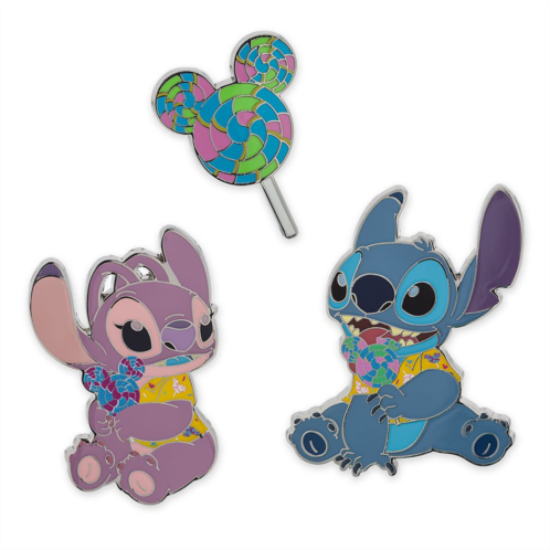 Disney Stitch Attacks Snacks Pin Set Lollipop April Limited Release
