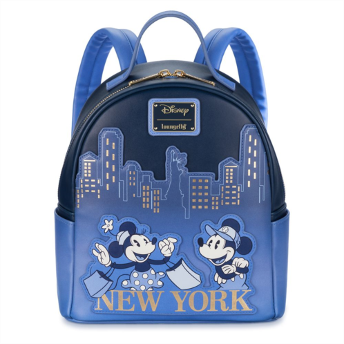 Disney Mickey Mouse and Minnie Mouse New York Loungefly Mini Backpack