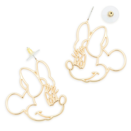 Disney Minnie Mouse Face Hoop Earrings by BaubleBar