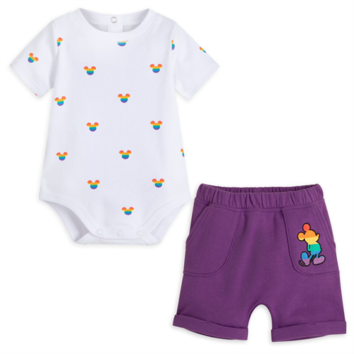 Mickey Mouse Icon Bodysuit and Shorts Set for Baby Disney Pride Collection