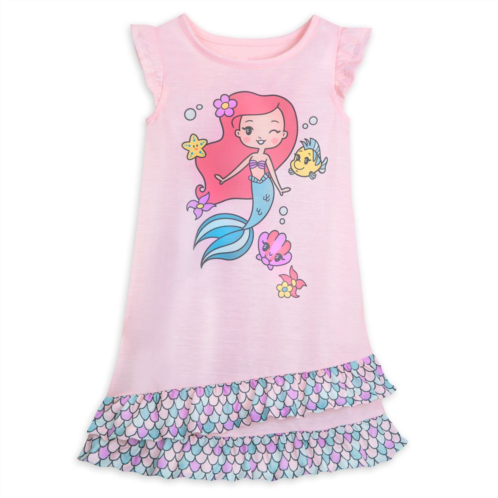 Disney Ariel and Flounder Nightshirt for Girls The Little Mermaid