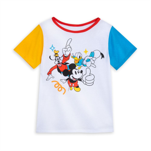 Disney Mickey Mouse and Friends Color Block T-Shirt for Kids Sensory Friendly