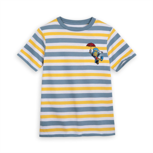 Disney Pinocchio and Jiminy Cricket Striped T-Shirt for Kids