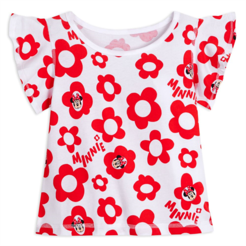Disney Minnie Mouse Floral T-Shirt for Girls Sensory Friendly