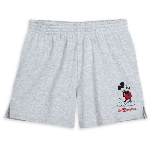 Mickey Mouse Standing Family Matching Shorts for Women Walt Disney World Gray