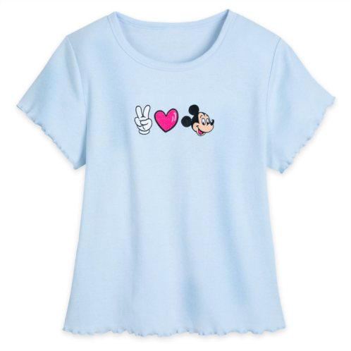 Disney Mickey Mouse Peace, Love, Mickey T-Shirt for Women