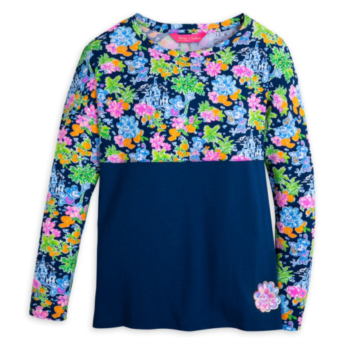 Mickey and Minnie Mouse Finn Long Sleeve T-Shirt for Women by Lilly Pulitzer Disney Parks
