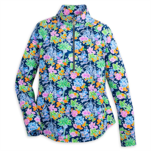 Mickey and Minnie Mouse Zip Pullover for Women by Lilly Pulitzer Disney Parks