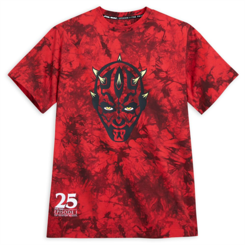 Disney Darth Maul Tie-Dye T-Shirt for Adults Star Wars: Episode 1 The Phantom Menace 25th Anniversary