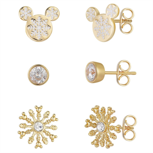 Disney Mickey Mouse Snowflake Earring Set