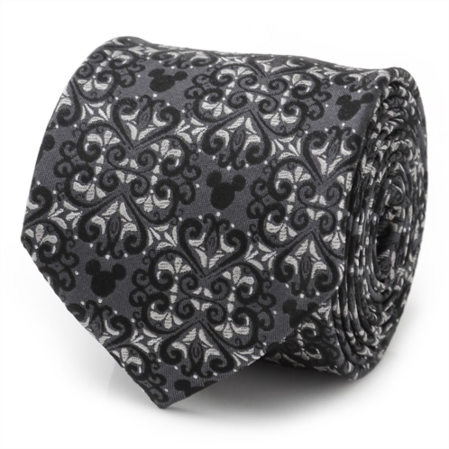 Disney Mickey Mouse Icon Filigree Silk Tie for Adults