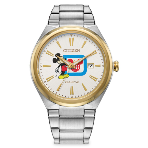 Mickey Mouse Stainless Steel Watch for Adults by Citizen Walt Disney World 50th Anniversary Vault Timepiece