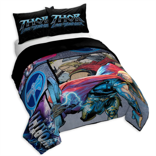 Disney Thor: Love and Thunder Comforter and Sham Set Twin / Full / Queen