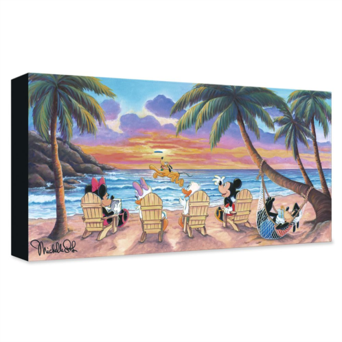 Disney Mickey Mouse and Friends Beautiful Day at the Beach Giclee on Canvas by Michelle St.Laurent Limited Edition