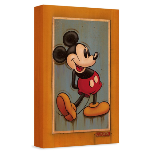Disney Vintage Mickey Giclee on Canvas by Trevor Carlton Limited Edition