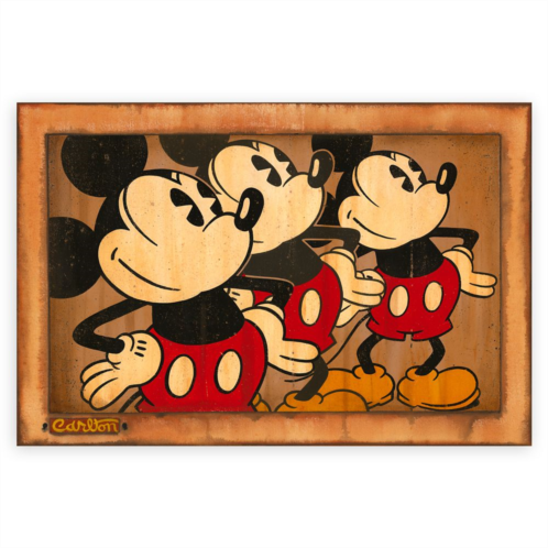 Disney Mickey Mouse Three Vintage Mickeys Giclee by Trevor Carlton Limited Edition