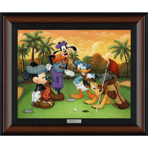 Disney Mickey Mouse and Friends Fabulous Foursome by Tim Rogerson Framed Canvas Artwork Limited Edition