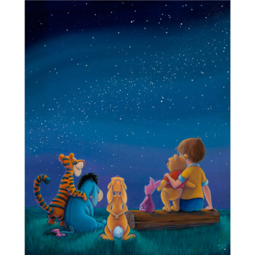 Disney Winnie the Pooh and Pals Good Friends Are Like Stars Canvas Artwork by Denyse Klette Limited Edition