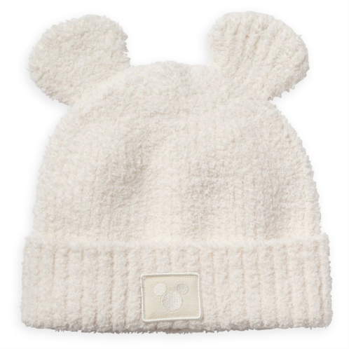 Disney Mickey Mouse Beanie Hat for Kids by Barefoot Dreams - Cream