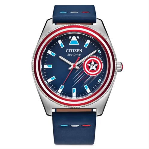Disney Captain America Eco-Drive Watch for Adults by Citizen Blue