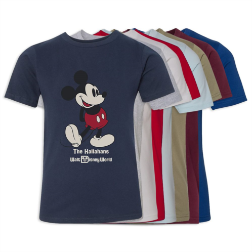 Kids Walt Disney World Standing Mickey Mouse T-Shirt Customized