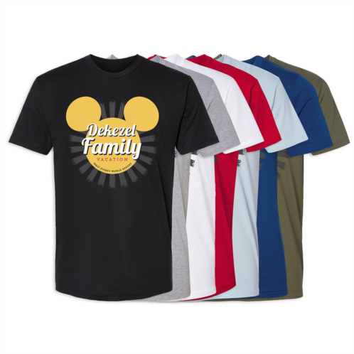 Kids Walt Disney World Mickey Mouse Sunburst Family Vacation T-Shirt Customized