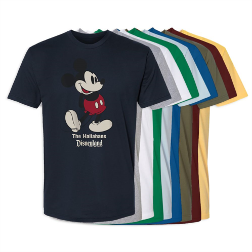 Adults Disneyland Standing Mickey Mouse T-Shirt Customized