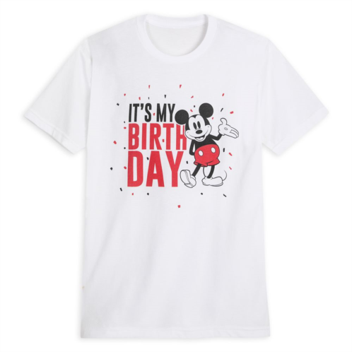 Disney Mickey Mouse Its My Birthday T-Shirt for Adults