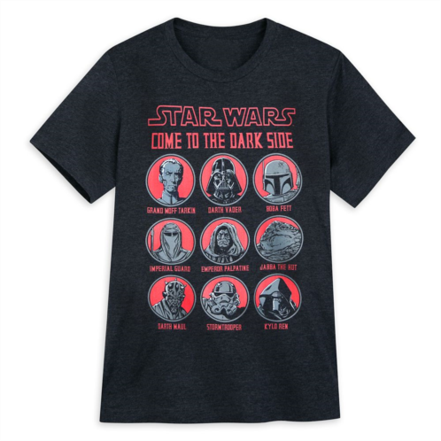 Disney Dark Side Heathered T-Shirt for Adults Star Wars