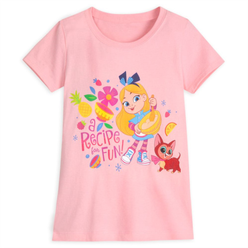 Disney Alice and Dinah T-Shirt for Girls Alices Wonderland Bakery