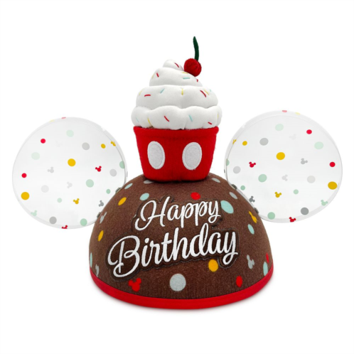 Disney Mickey Mouse Happy Birthday Ear Hat for Adults