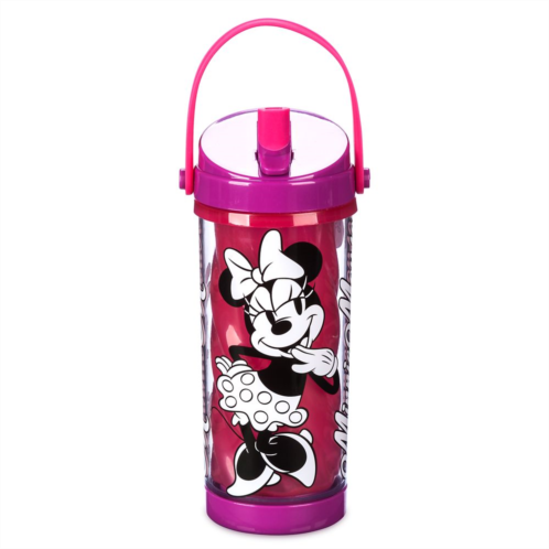 Disney Minnie Mouse Color Changing Water Bottle with Built-In Straw