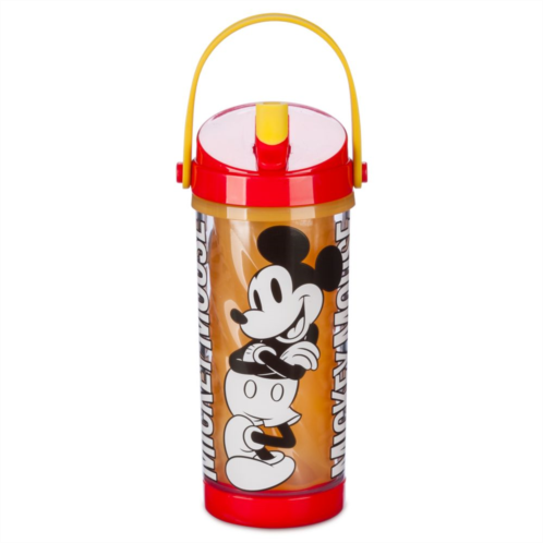 Disney Mickey Mouse Color Changing Water Bottle with Built-In Straw