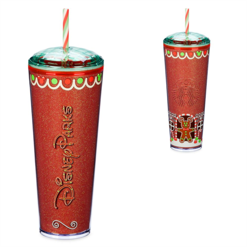 Disney Eats Gingerbread Starbucks Tumbler with Straw Disney Parks