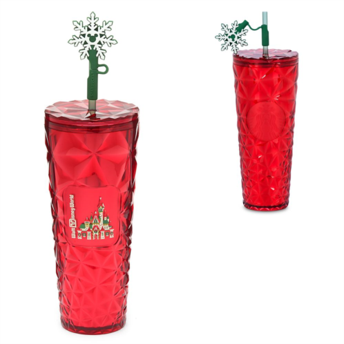 Walt Disney World Holiday Starbucks Travel Tumbler Red