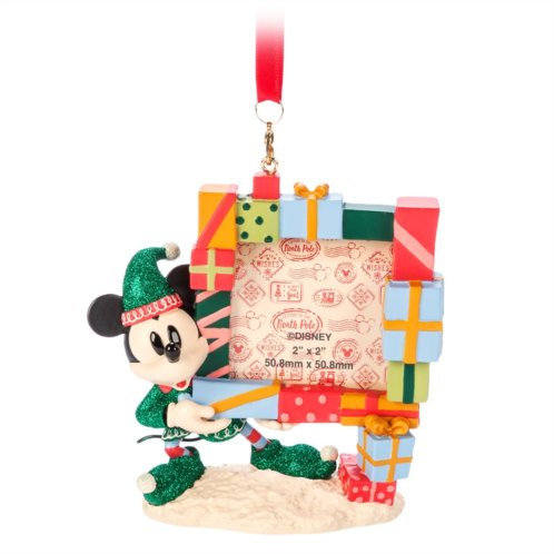 Disney Mickey Mouse Holiday Photo Frame Sketchbook Ornament