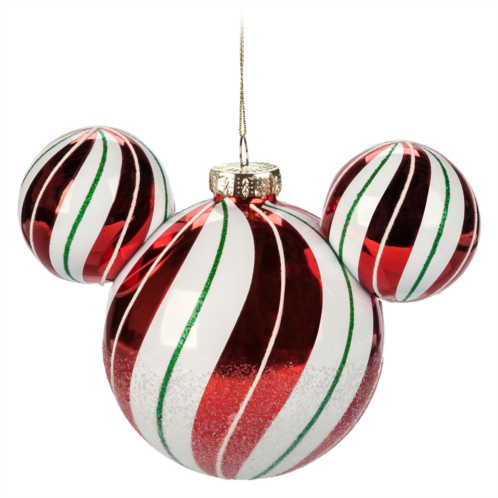 Disney Mickey Mouse Icon Glass Ball Sketchbook Ornament Peppermint