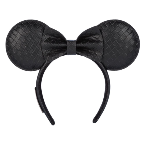 Disney Minnie Mouse Faux Leather Loungefly Ear Headband for Adults Black