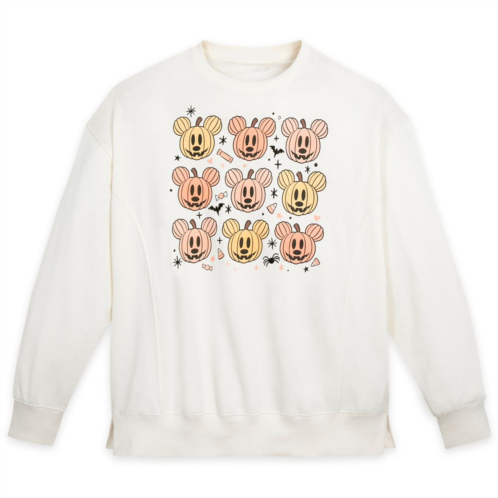 Disney Mickey Mouse Jack-o-Lantern Halloween Pullover Sweatshirt for Women