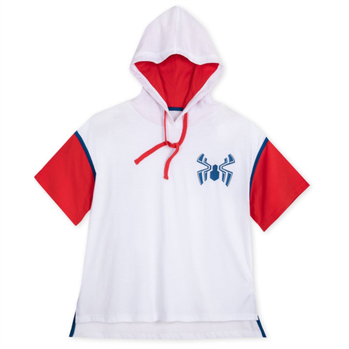 Disney Spider-Man Short Sleeve Pullover Hoodie for Women