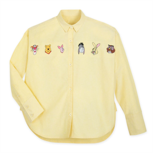 Disney Winnie the Pooh Long Sleeve Oxford Shirt for Women