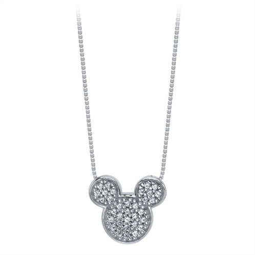 Disney Mickey Mouse Icon Sapphire Pendant Necklace