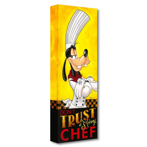 Disney Goofy Dont Trust a Skinny Chef Giclee on Canvas by Tim Rogerson