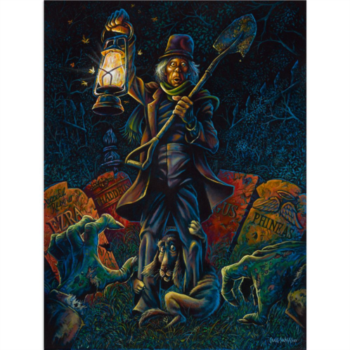 Disney The Haunted Mansion The Caretaker Canvas Artwork by Craig Skaggs 16 x 12 Limited Edition