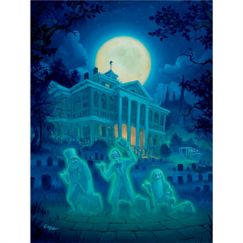 Disney The Haunted Mansion Beware of Hitchhiking Ghosts Canvas Artwork by Rob Kaz Limited Edition