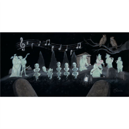 Disney The Haunted Mansion Graveyard Symphony Canvas Artwork by Michael Provenza Limited Edition