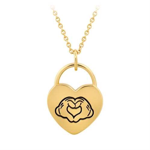 Disney Mickey Mouse Heart Hands Necklace by CRISLU