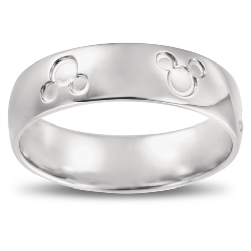 Disney Mickey Mouse Icon Fairy Tale Wedding Band White Gold