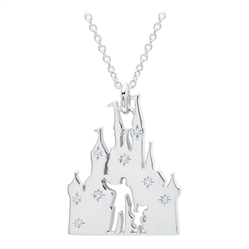 Walt Disney and Mickey Fantasyland Castle Necklace by CRISLU