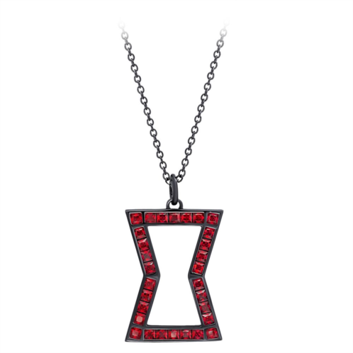 Disney Black Widow Pendant Necklace Marvels Black